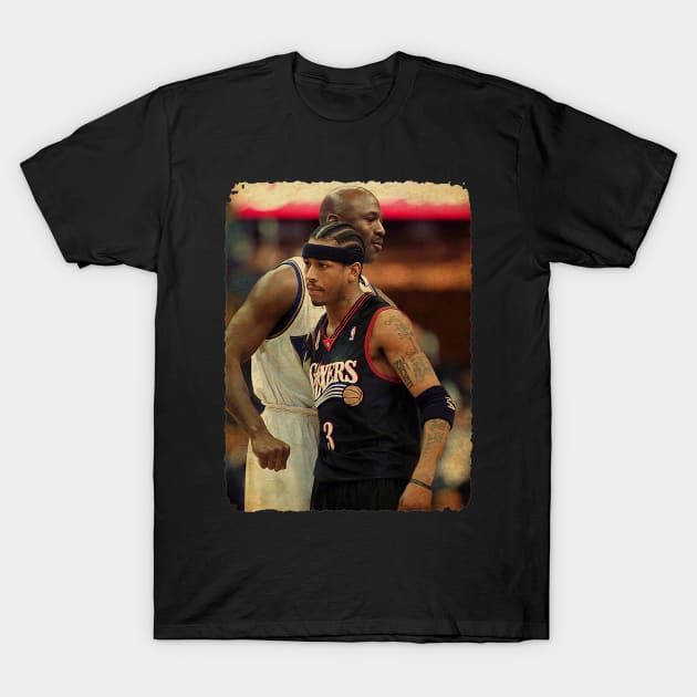 MJ vs Iverson Vintage T-Shirt by Milu Milu